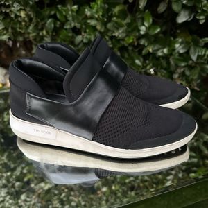 Via Spiga leather strap sneakers